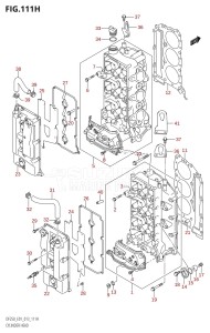 DF225Z From 22503Z-310001 (E01 E40)  2013 drawing CYLINDER HEAD (DF225Z:E40)