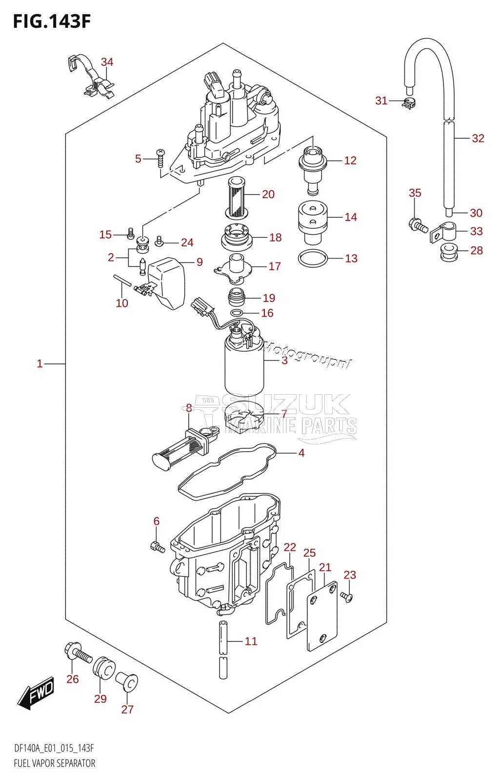 FUEL VAPOR SEPARATOR (DF140AT:E01)