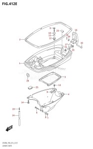 DT40 From 04005K-610001 ()  2016 drawing LOWER COVER (DT40WK:P40)