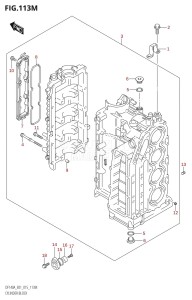 DF140AZ From 14003Z-510001 (E01 E40)  2015 drawing CYLINDER BLOCK (DF115AT:E40)