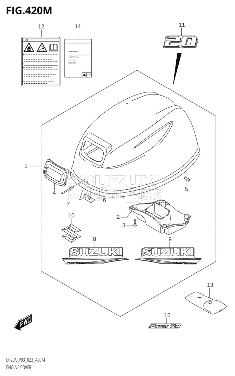 ENGINE COVER ((DF20A,DF20AT,DF20ATH):(022,023))