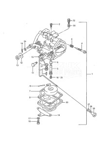 Outboard DT 40 drawing Carburetor