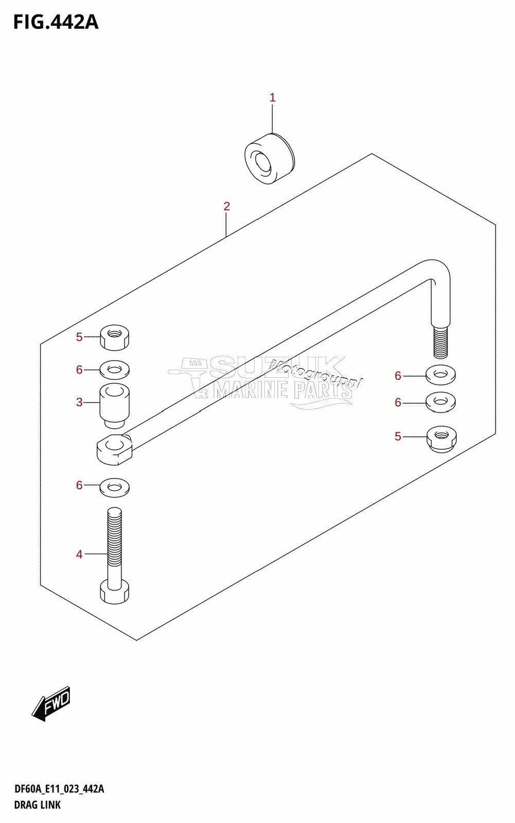 DRAG LINK (DF40A,DF40AST,DF50A,DF50AVT,DF60A,DF60AVT,DF40ASVT)