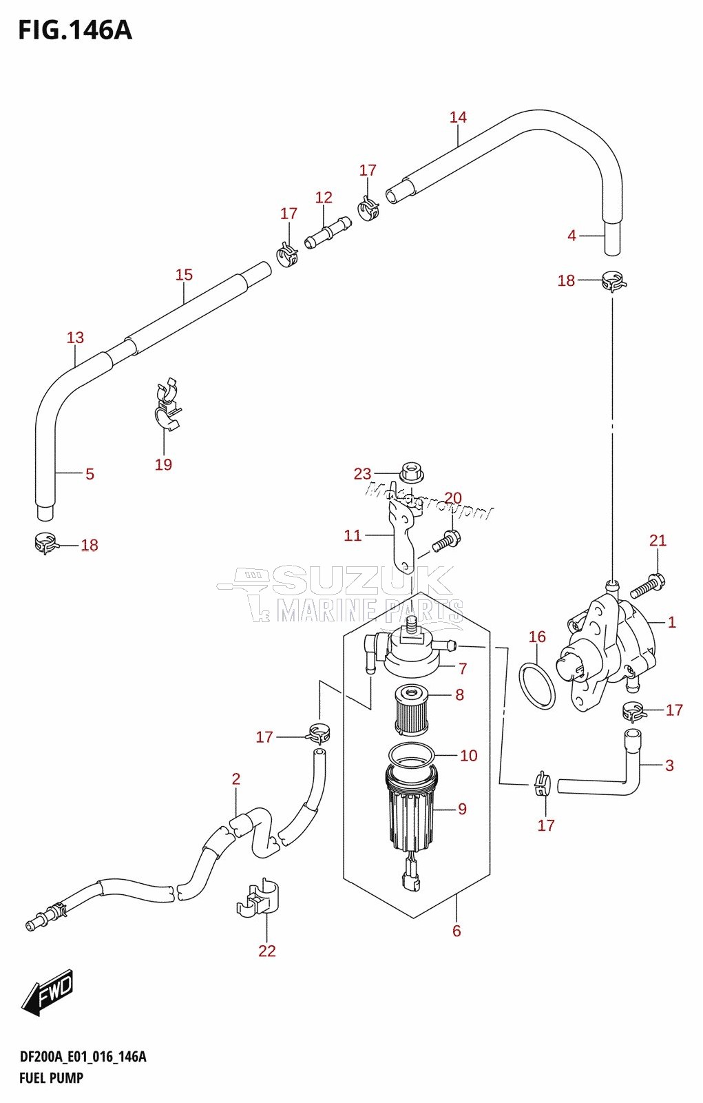 FUEL PUMP (DF200AT:E01)