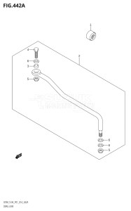 00801F-910001 (2019) 8hp P01-Gen. Export 1 (DF8A  DF8AR) DF8A drawing DRAG LINK (DF8AR:P01)