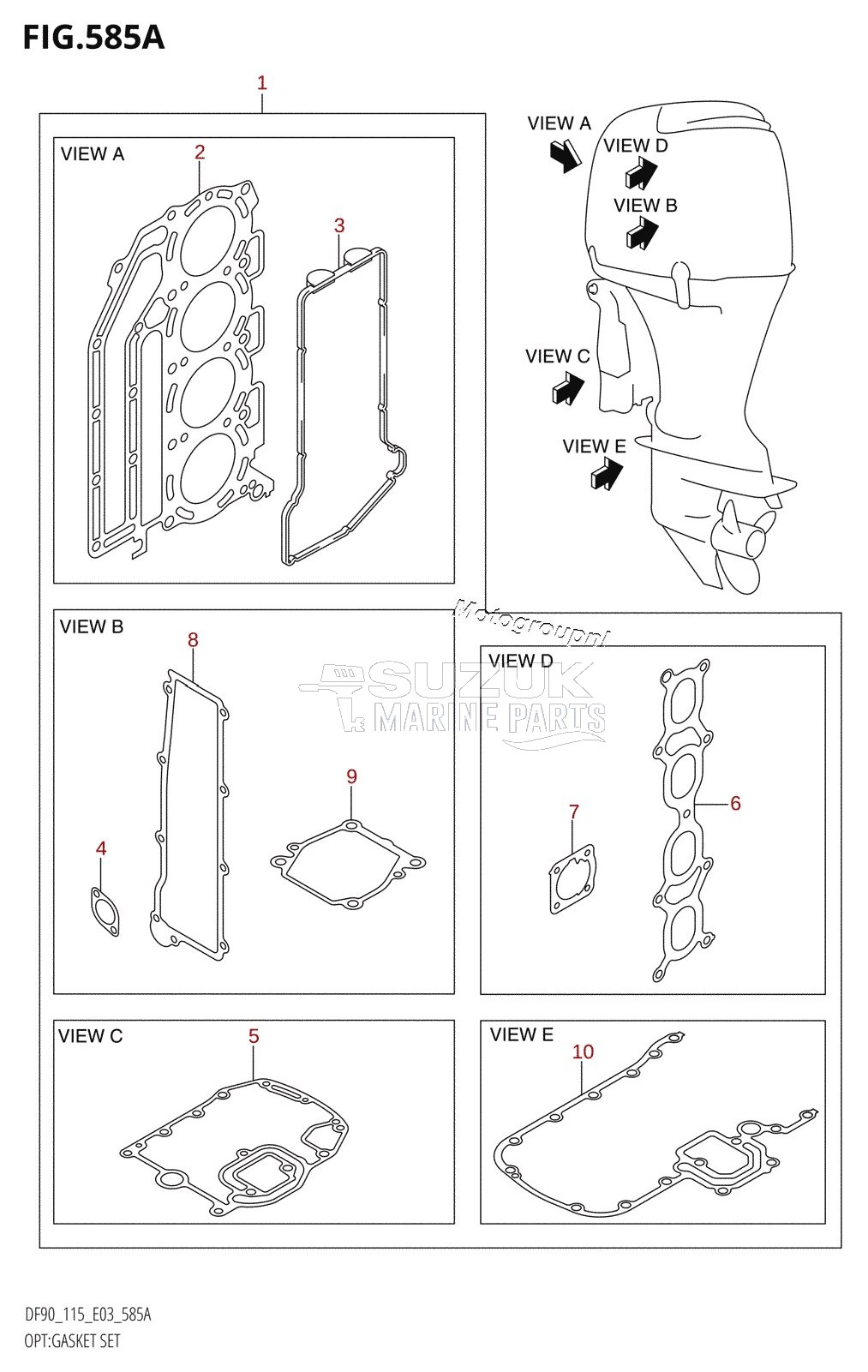 OPT:GASKET SET