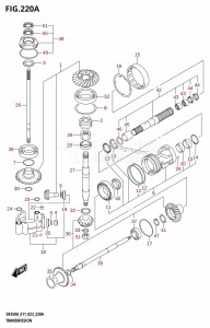 DF300B From 30003F-040001 (E11)  2020 drawing TRANSMISSION (020,021,022)