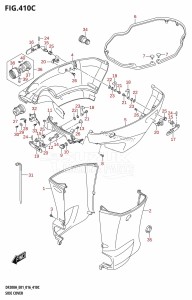 DF200AZ From 20003Z-610001 (E03)  2016 drawing SIDE COVER (DF200AZ:E01)