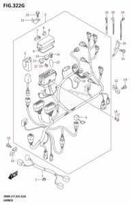 DF50AT From 05003F-440001 (E01 - E11)  2024 drawing HARNESS (DF40A,DF40ATH,DF50A,DF50ATH)