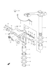 Outboard DF 50 drawing Swivel Bracket