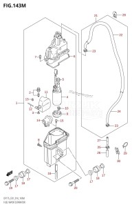 DF175ZG From 17502Z-410001 (E01 E40)  2014 drawing FUEL VAPOR SEPARATOR (DF175TG:E40)