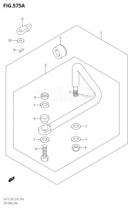 DF175TG From 17502F-410001 (E01 E40)  2014 drawing OPT:DRAG LINK