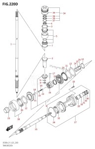 DF200AZ From 20003Z-040001 (E01 E03 E40)  2020 drawing TRANSMISSION ((DF200AZ,DF175AZ,DF150AZ):(022,023))