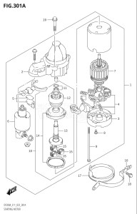 15003Z-240001 (2022) 150hp E11 E40-Gen. Export 1-and 2 (DF150AZ    DF150AZ) DF150AZ drawing STARTING MOTOR