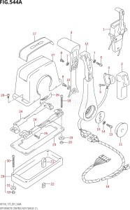 15001Z-880001 (2008) 150hp E01-Gen. Export 1 (DF150ZK8) DF150Z drawing OPT:REMOTE CONTROL ASSY SINGLE (1)