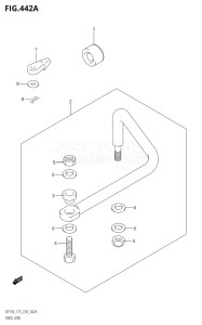 15002Z-110001 (2011) 150hp E03-USA (DF150Z) DF150Z drawing DRAG LINK