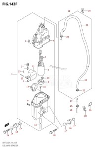 DF175T From 17502F-410001 (E01 E40)  2014 drawing FUEL VAPOR SEPARATOR (DF150Z:E40)