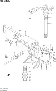 07001F-371001 (2003) 70hp E03-USA (DF70TK3) DF70 drawing SWIVEL BRACKET