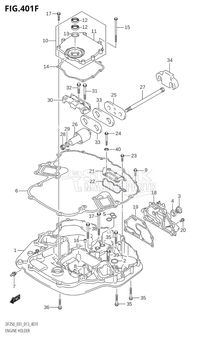 ENGINE HOLDER (DF225T:E40)