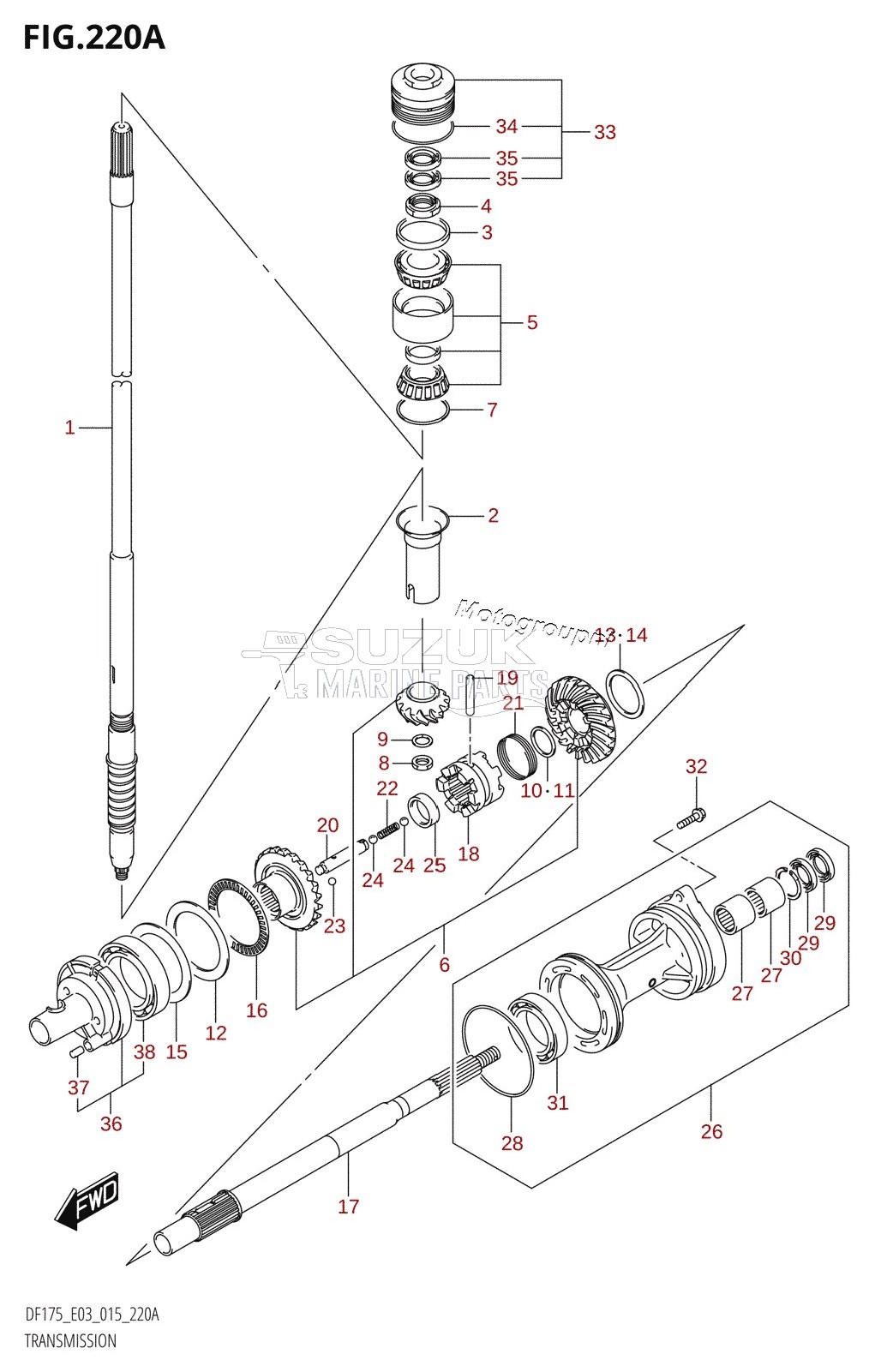 TRANSMISSION (DF150T:E03)