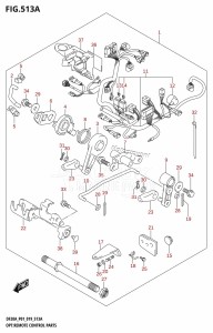 DF15A From 01504F-910001 (P01)  2019 drawing OPT:REMOTE CONTROL PARTS (DF9.9B,DF15A,DF20A)