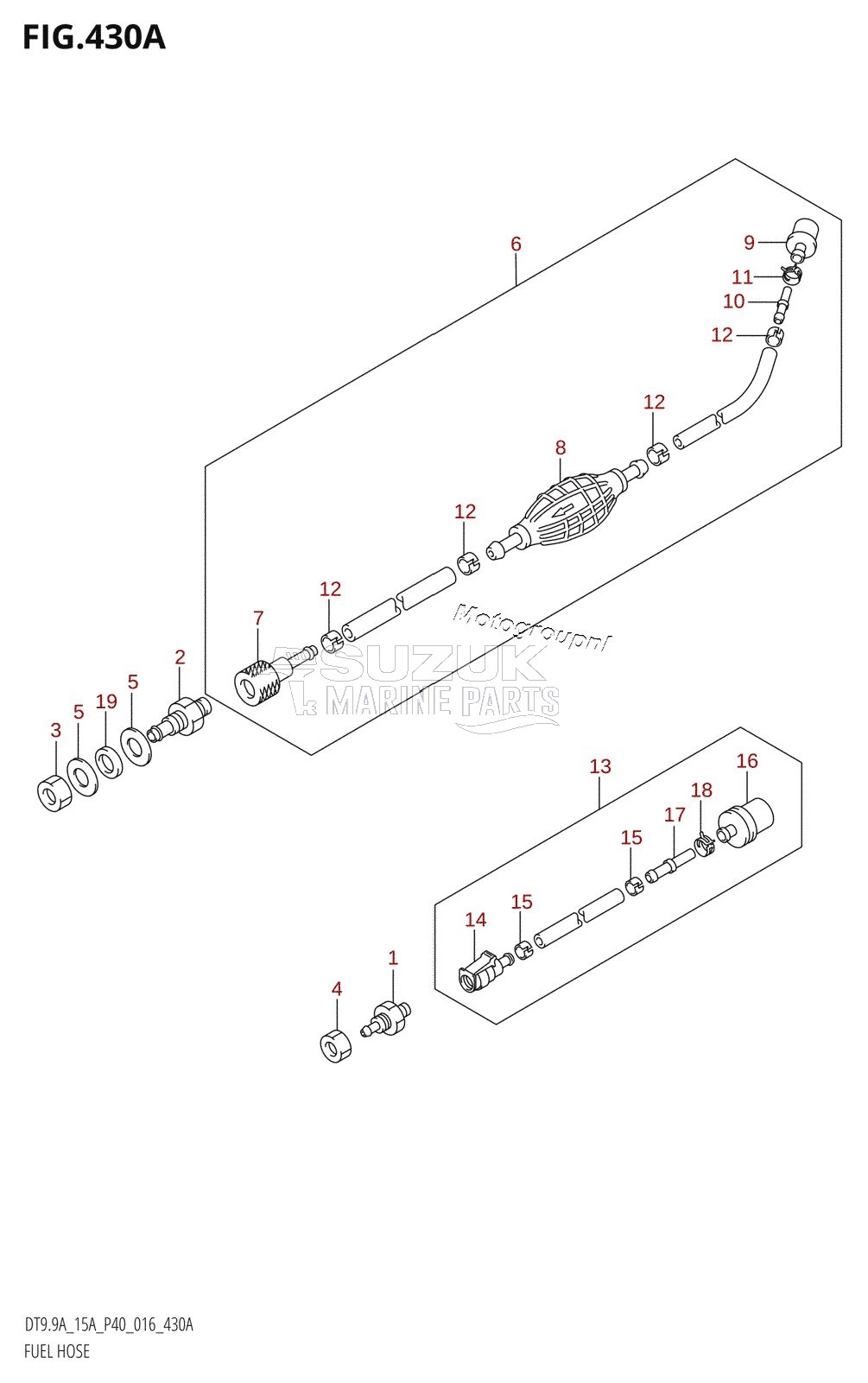 FUEL HOSE (DT9.9AK:P36)