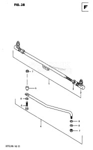 DT75 From 070501-60614 ()  1986 drawing OPT: TIE ROD