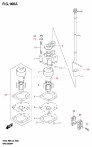 DF20A From 02002F-040001 (P01 P40)  2020 drawing WATER PUMP (P01)