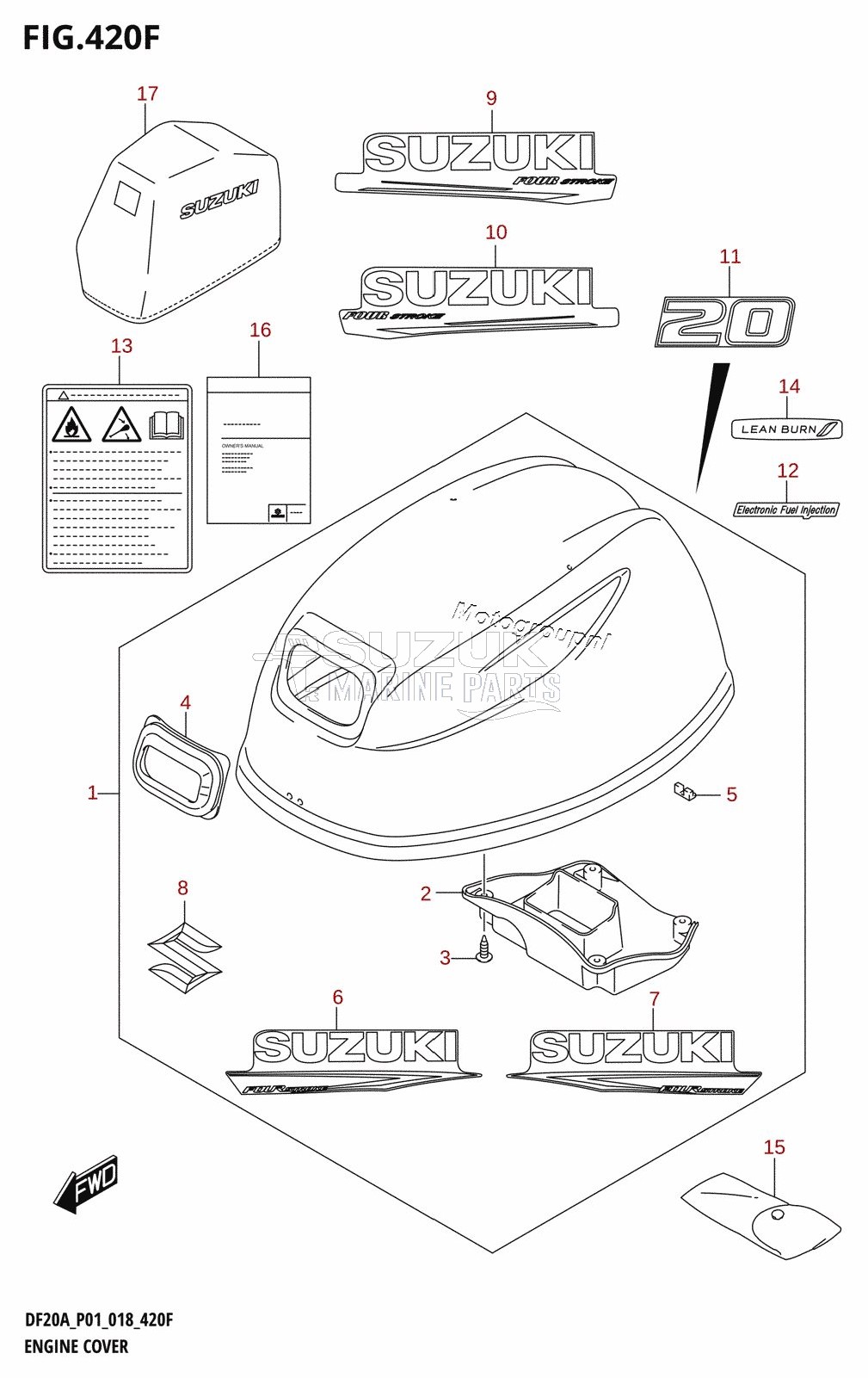 ENGINE COVER (DF20A:P40)