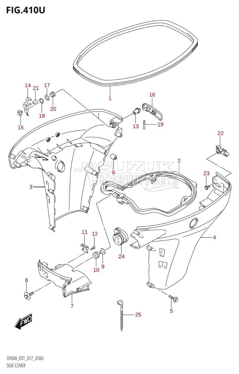 SIDE COVER (DF60AVTH:E40)