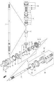 Outboard DF 150 drawing Transmission (Model: TG)