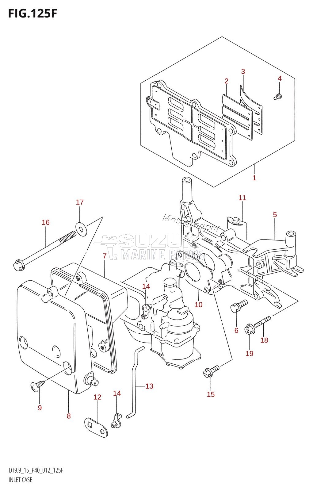 INLET CASE (DT15K:P36)