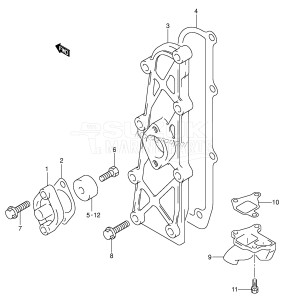 DF30 From 03001F-680001 ()  2006 drawing EXHAUST COVER