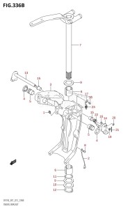 DF225Z From 22503Z-210001 (E01 E40)  2012 drawing SWIVEL BRACKET (DF200T:E40:X-TRANSOM)