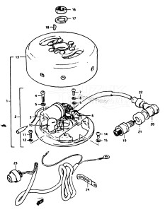 DT4 From d-10001 ()  1983 drawing ELECTRICAL