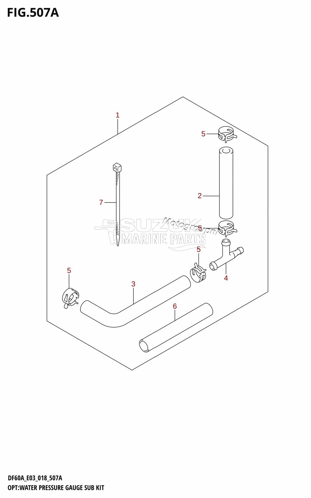 OPT:WATER PRESSURE GAUGE SUB KIT