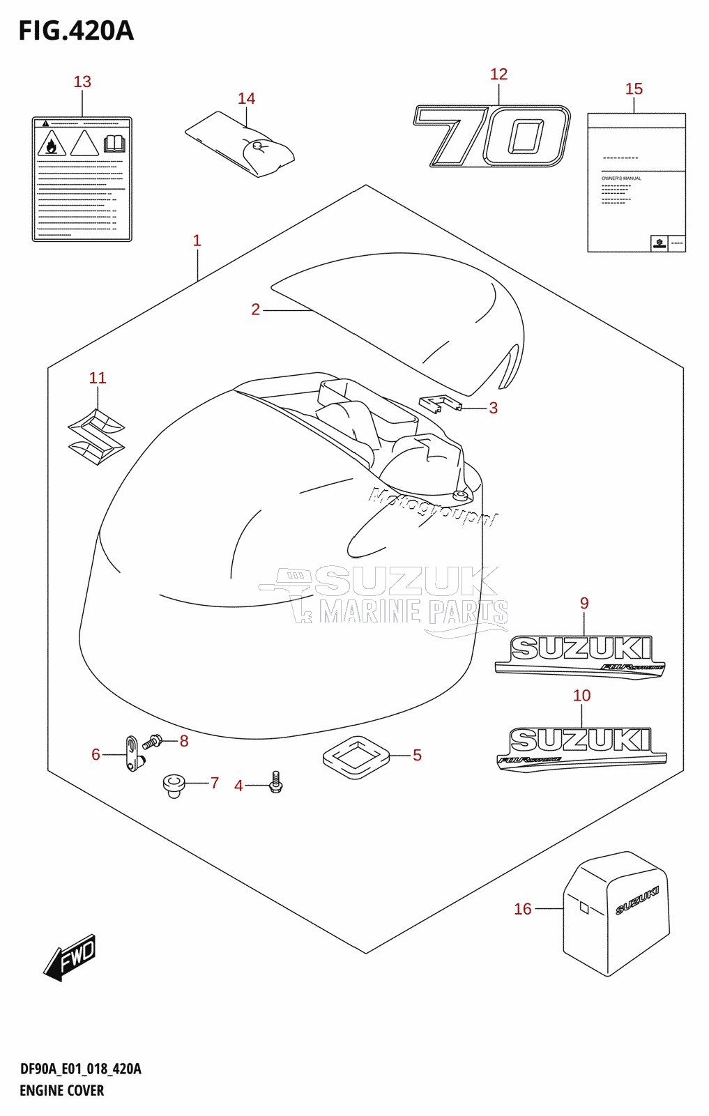 ENGINE COVER (DF70A:E01)