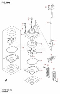 DF50A From 05003F-310001 (E01)  2013 drawing WATER PUMP (DF60AQH:E01)