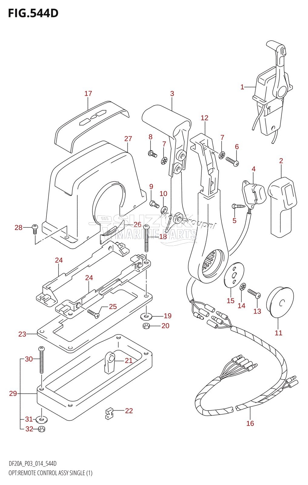 OPT:REMOTE CONTROL ASSY SINGLE (1)