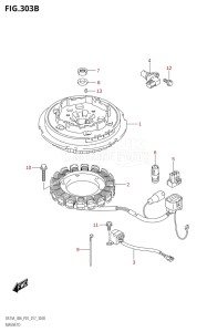 02504F-710001 (2017) 25hp P01-Gen. Export 1 (DF25A  DF25AR  DF25AT  DF25ATH) DF25A drawing MAGNETO (DF30A:P40:M-STARTER)