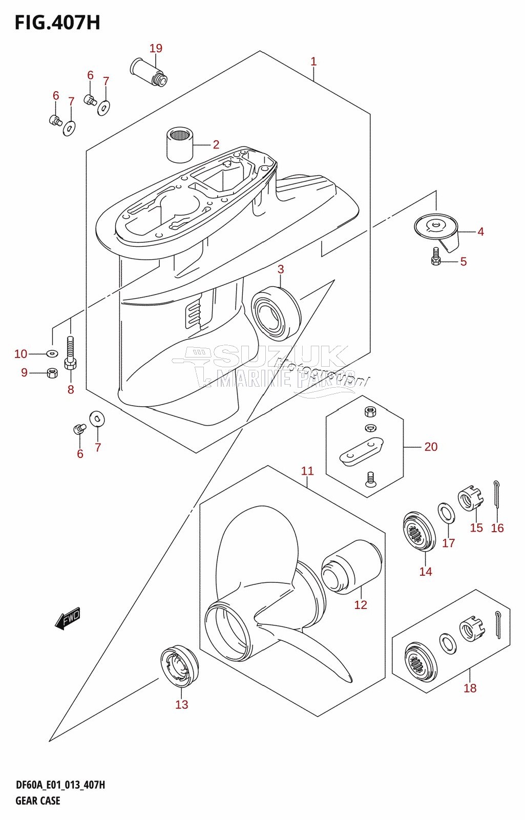 GEAR CASE (DF60A:E40)