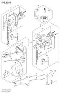 10003F-610001 (2016) 100hp E01 E11-Gen. Export 1-and 2 (DF100AT) DF100A drawing OPT:KEY LESS START (DF140AZ:E11)