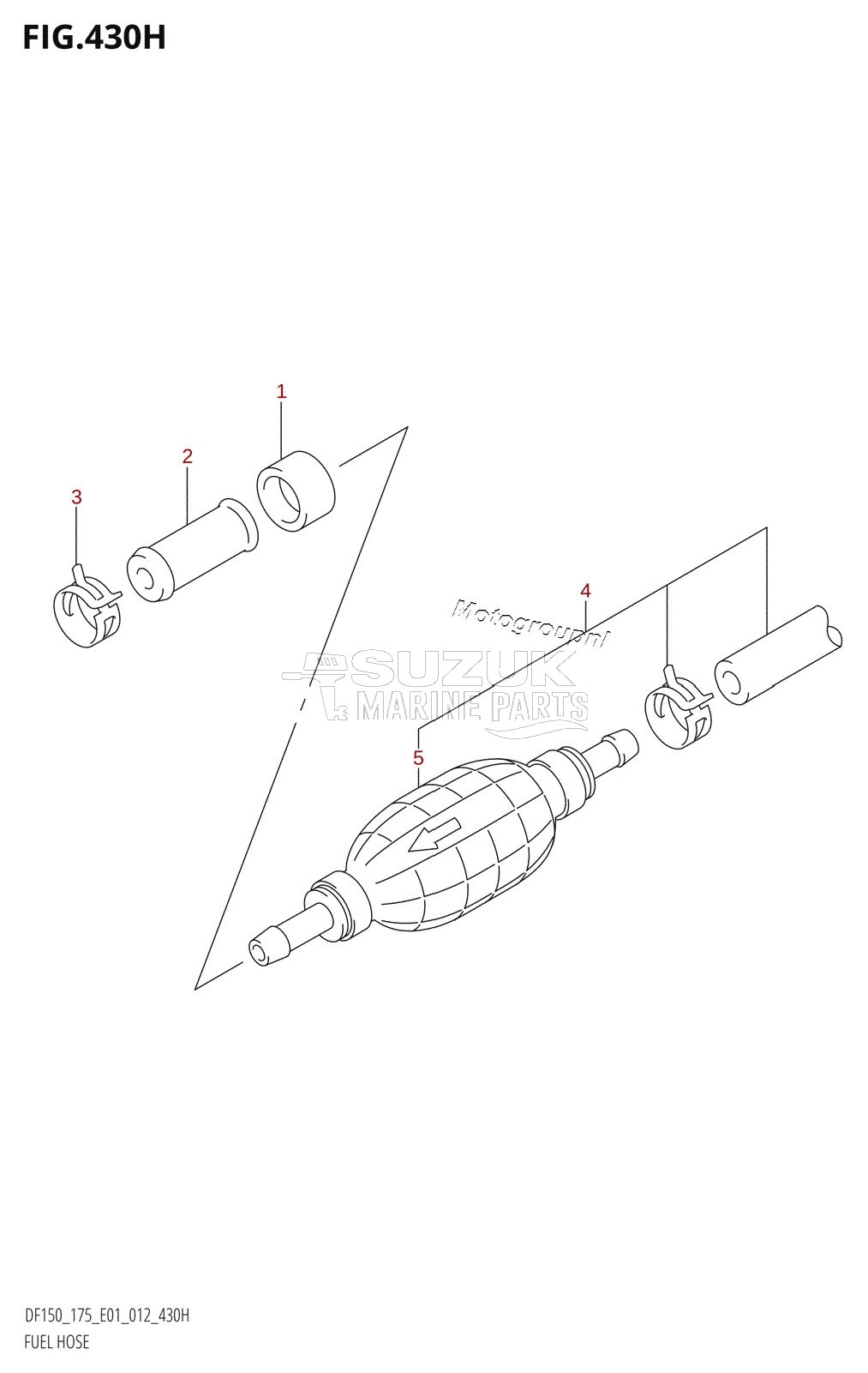 FUEL HOSE (DF175Z:E40)