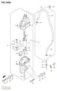 DF175ZG From 17502Z-410001 (E03)  2014 drawing FUEL VAPOR SEPARATOR