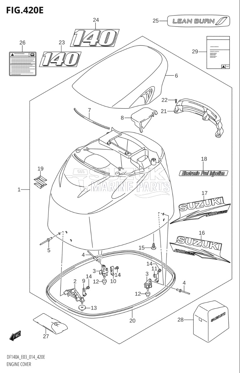 ENGINE COVER (DF140AZ:E03)