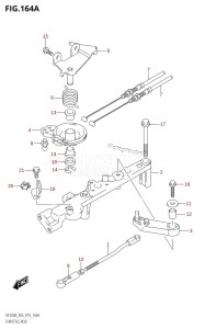 DF150AZ From 15003Z-910001 (E03)  2019 drawing THROTTLE ROD