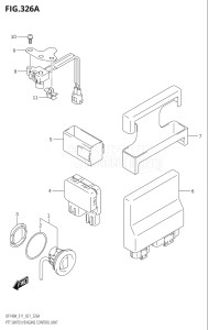 11503Z-140001 (2021) 115hp E11 E40-Gen. Export 1-and 2 (DF115AZ) DF115AZ drawing PTT SWITCH / ENGINE CONTROL UNIT (DF100AT)