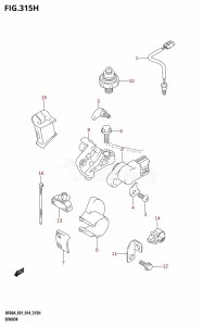 DF60A From 06002F-410001 (E01 E40)  2014 drawing SENSOR (DF60A:E40)