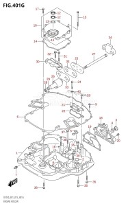 DF225T From 22503F-510001 (E01 E40)  2015 drawing ENGINE HOLDER (DF225Z:E01)