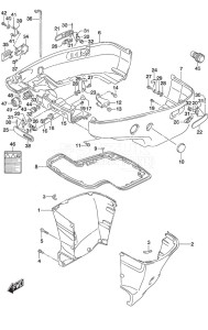 DF 250 drawing Side Cover SS Model w/Transom (L)